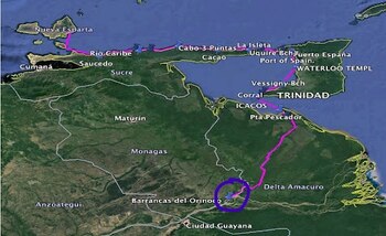 Lugar donde está Barrancas del Orinoco Venezuela