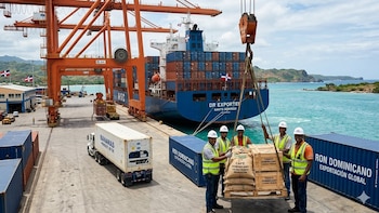 Las exportaciones de República Dominicana subieron un 48 % en el primer cuatrimestre de 2026