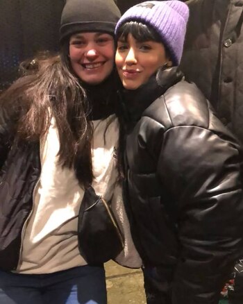 Lali Espósito con Evelin Reyes