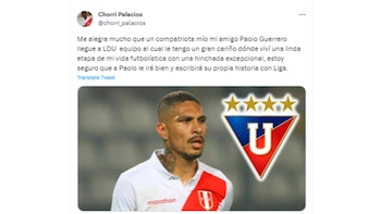Roberto Palacios y su mensaje a Paolo Guerrero al confirmarse su fichaje a LDU de Quito.