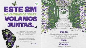 La colectiva "Mujeres Vivas, Mujeres Libres" llevarán a cabo una experiencia inmersiva y punto de encuentro dentro de la movilización del 8M.