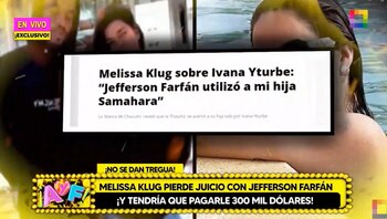 Melissa Klug y las razones por las que perdió el juicio con Jefferson Farfán. (Willax)