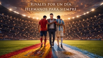 Antonio Banderas, en la previa de la final: “Durante un rato España y Argentina serán rivales. Después volverán a ser lo que siempre han sido, dos pueblos hermanos”