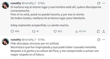 Nanatty emitió un comunicado en