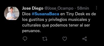 Susana Baca es elogiada en
