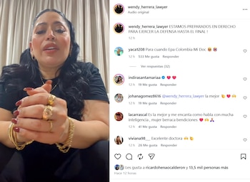 El video lo publicó Herrera el miércoles 5 de agosto de 2026 - crédito @wendy_herrera_lawyer/IG