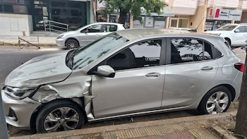 Así terminó el auto en
