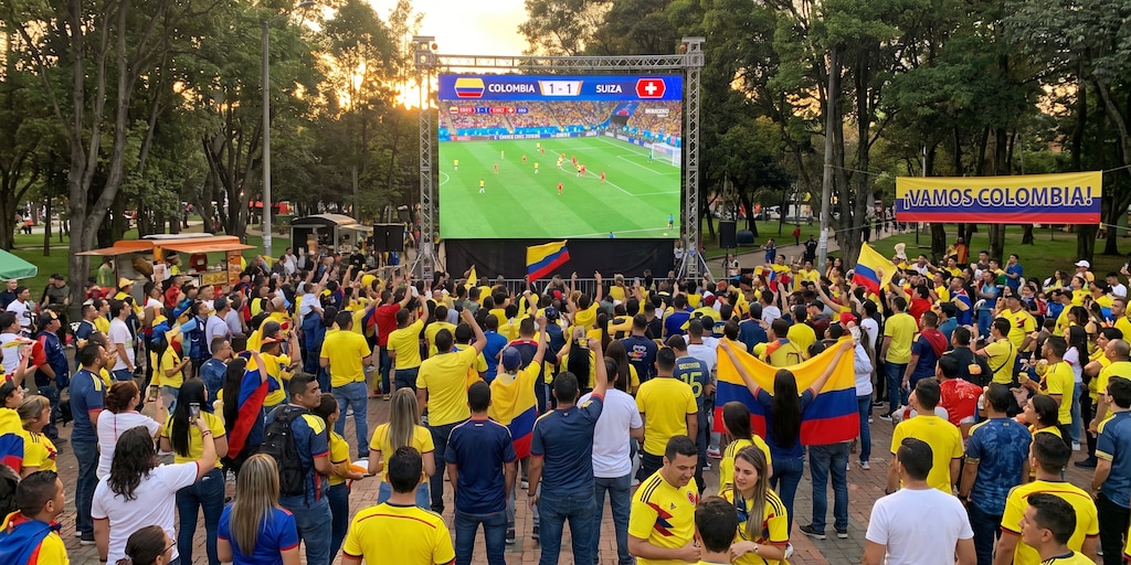 Estas son las ciudades que tendrán tarde cívica este 7 de julio para ver el partido Colombia vs. Suiza en el Mundial 2026