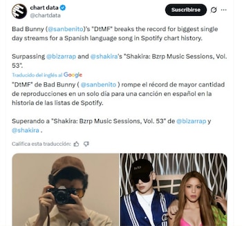 Bad Bunny le quita un