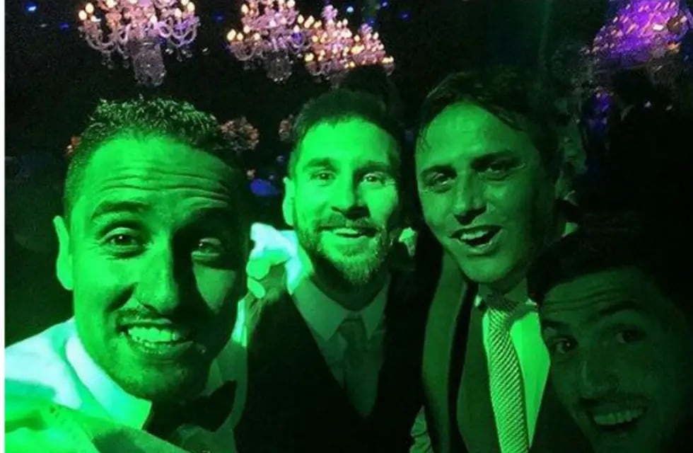 Hoyos, en el casamiento de Messi con Antonela Roccuzzo