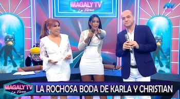 “Yo me imaginé estar ahí”: Rocío Miranda revela su decepción tras quedar fuera de la boda de Karla Tarazona. Captura: Magaly TV La Firme.