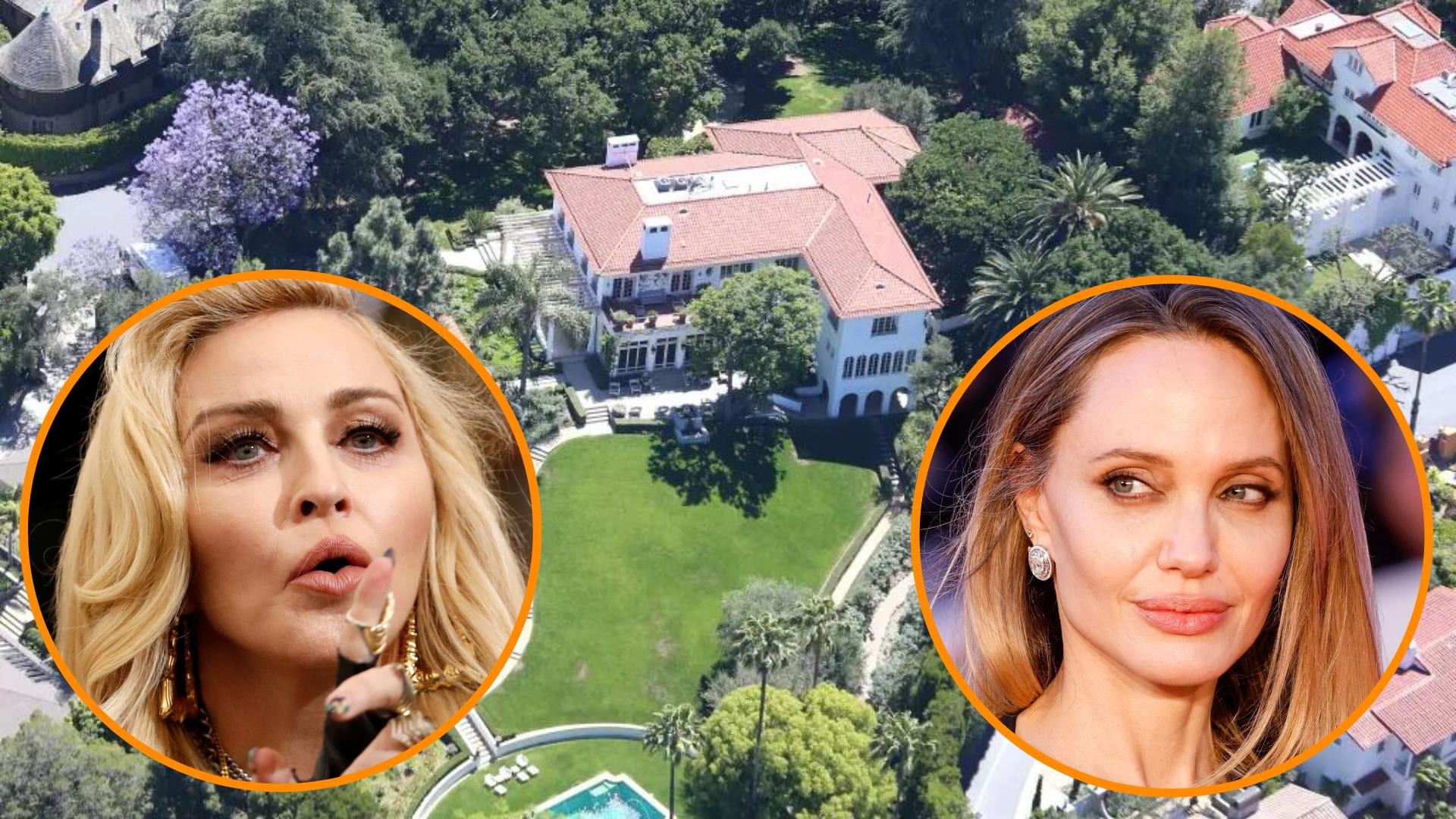 Madonna habría mostrado interés en comprar la mansión que Angelina Jolie puso a la venta en Los Ángeles por 29,85 millones de dólares (REUTERS/Google Maps)