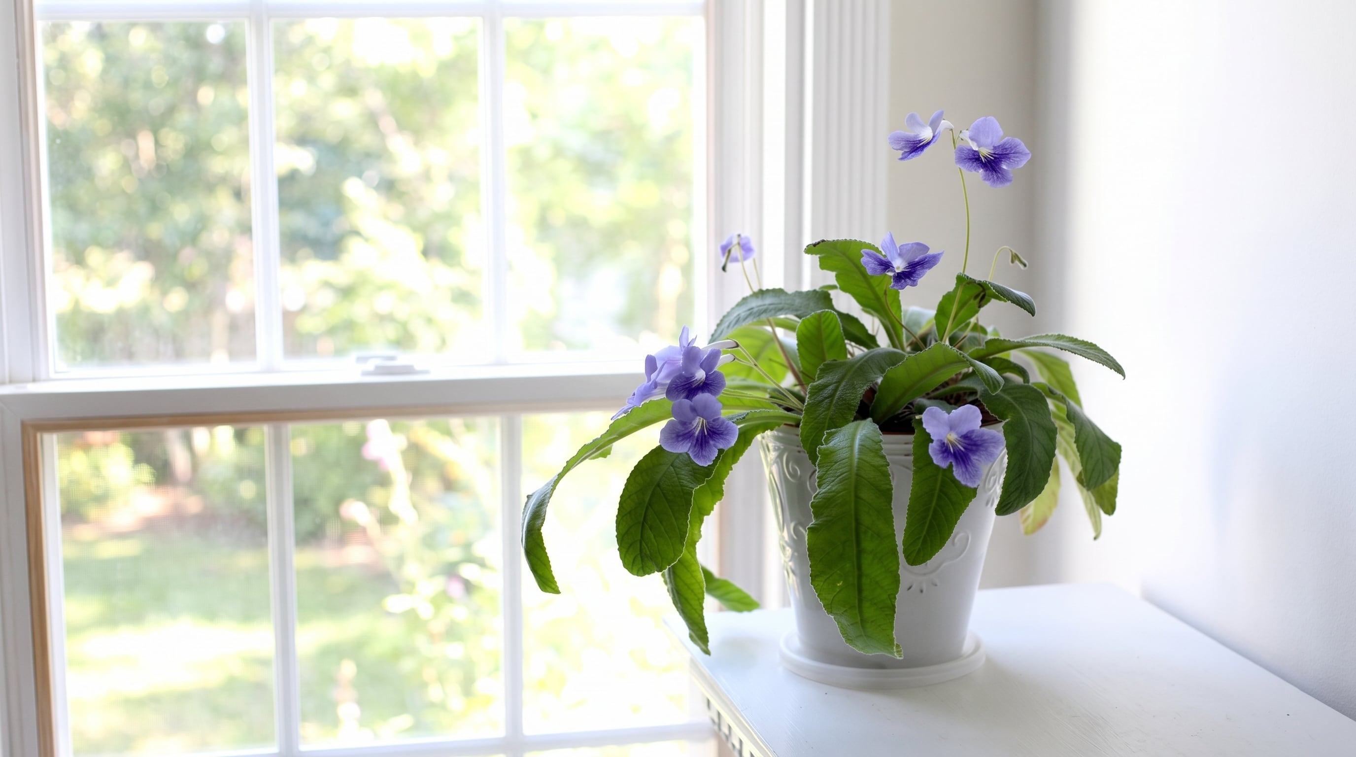 El Streptocarpus sostiene una floración prolongada en ambientes luminosos, con humedad constante y drenaje correcto, y destaca por tonos lavanda y púrpura con centros blancos. (Imagen Ilustrativa Infobae)