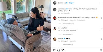 Demi Moore también celebró el