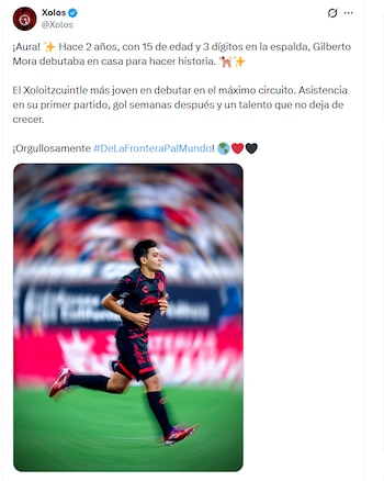 Club Tijuana recuerda el debut histórico de Gilberto Mora