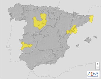 Avisos amarillos activados por la