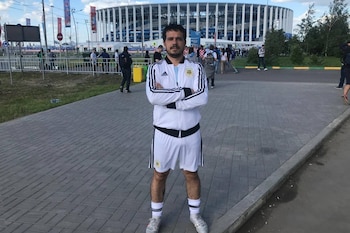 KQ, cumpliendo su ritual en el Mundial de Rusia 2018