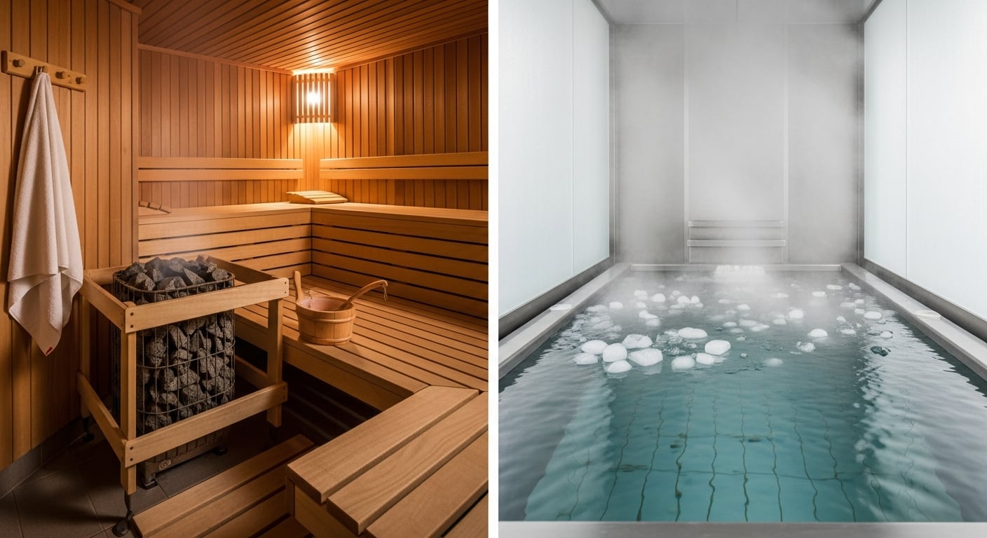 Ambos métodos, sauna y baño frío, pueden complementar la recuperación muscular, siempre que se adapten a condiciones individuales y se usen con moderación (Imagen Ilustrativa Infobae)