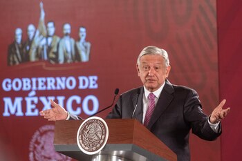 El presidente Andrés Manuel López