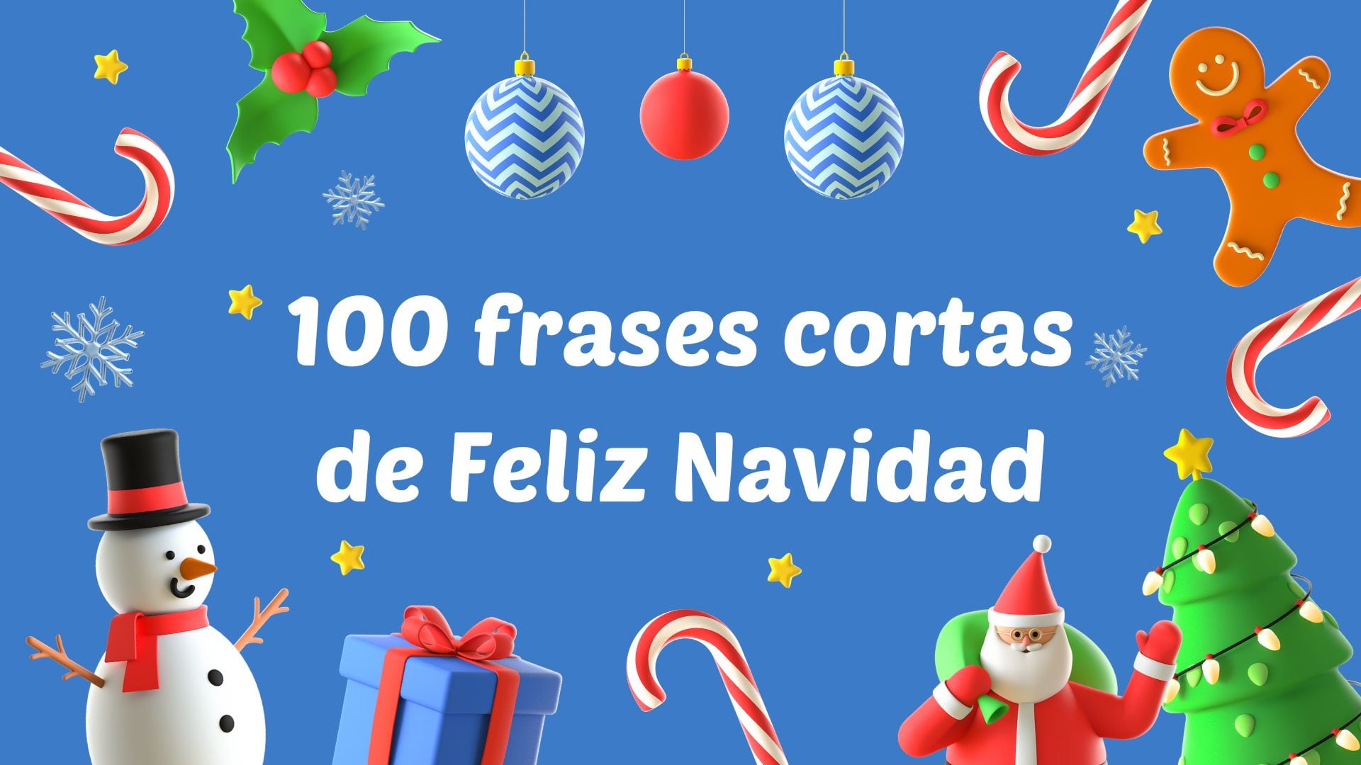 100 frases cortas de Feliz Navidad (montaje de Infobae).