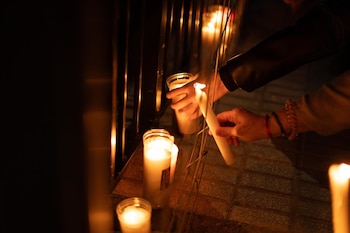 Velas para homenajear a las