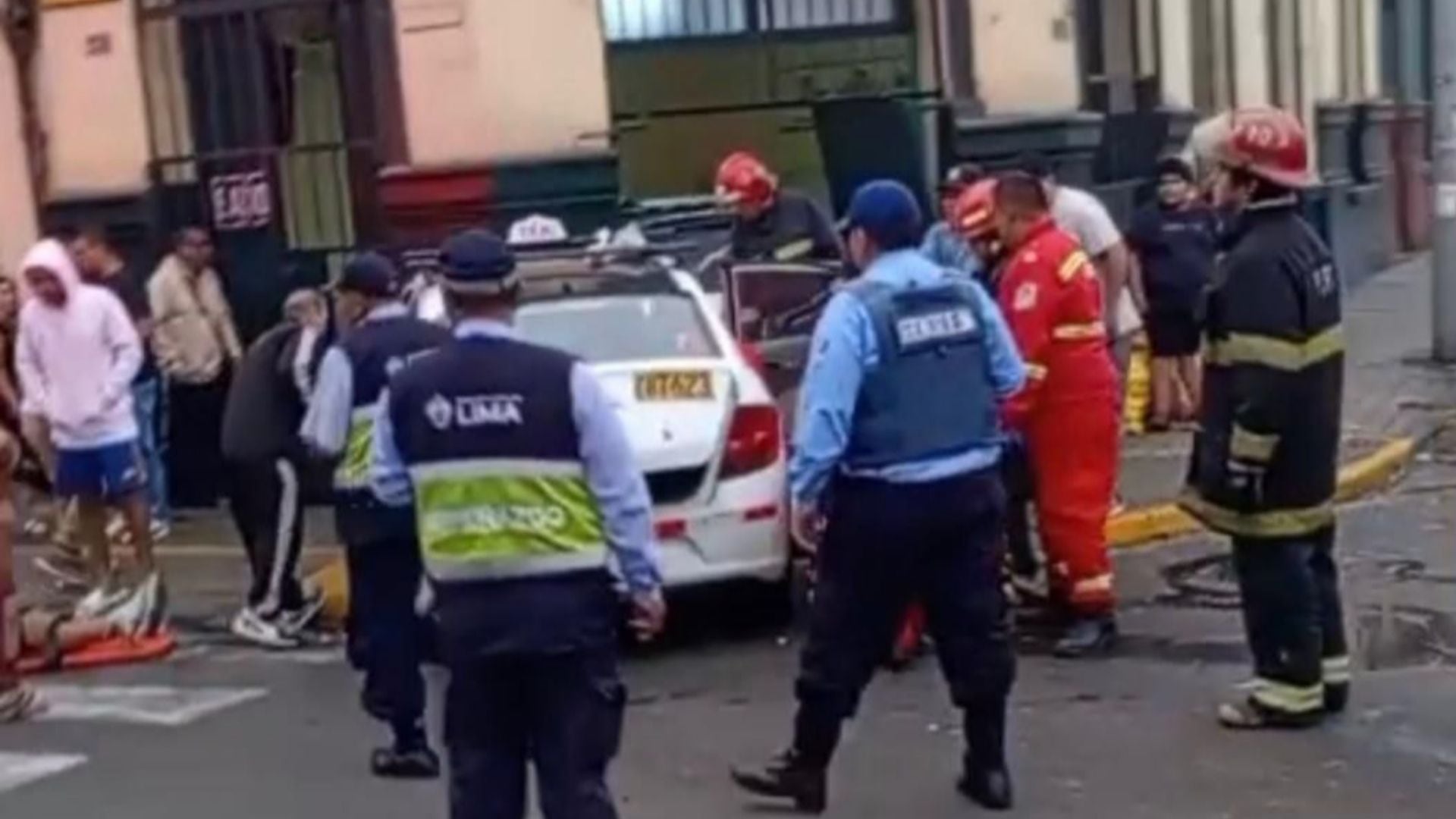 Accidente en centro de Lima.
