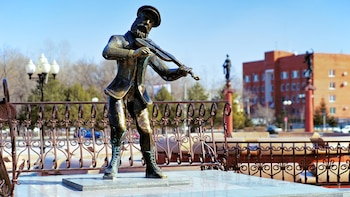 Estatua del violinista en el