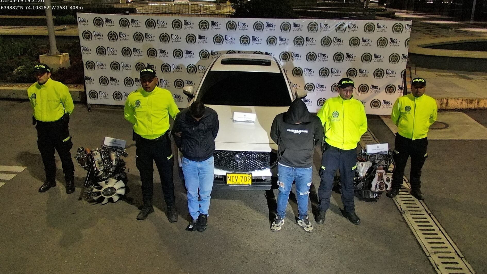 El operativo permitió la recuperación de un vehículo y varias capturas en flagrancia - crédito Mebog