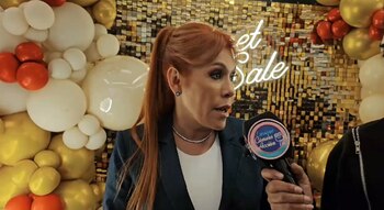 Magaly Medina y sus palabras de despedida a Yola Polastri. (Enrique Cámara y Acción)