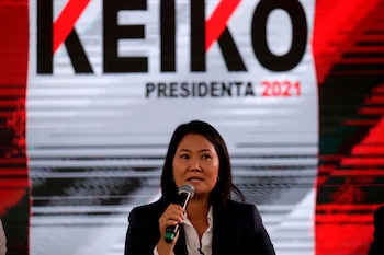 La candidata a la presidencia