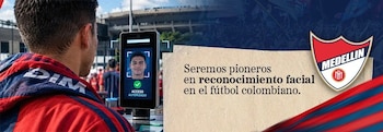 El anuncio del Deportivo Independiente Medellín como el primer equipo en Colombia que implementará el reconocimiento facial - crédito DIM