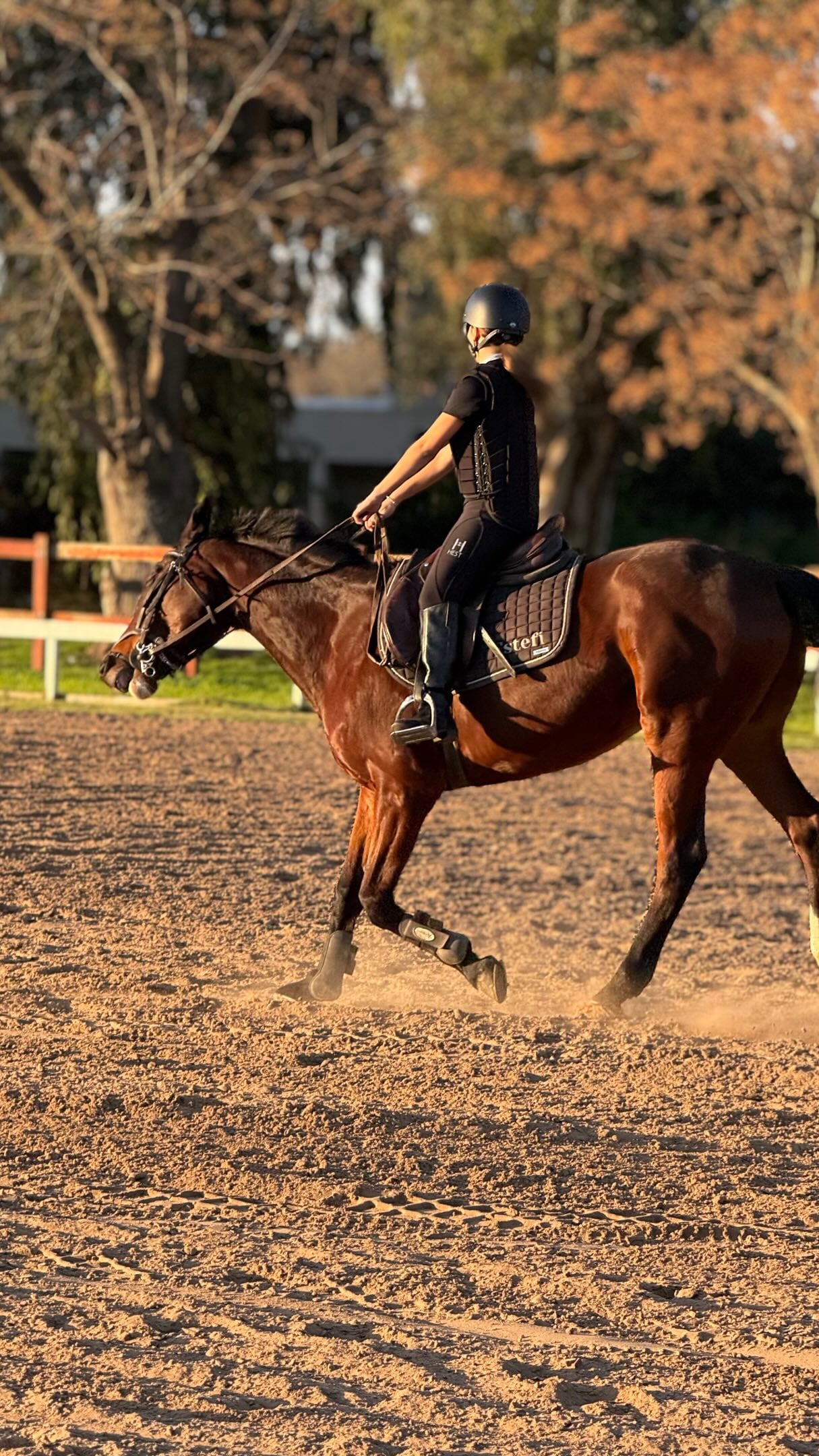 La equitación, una de las pasiones de las hijas de Cinthia Fernández (Instagram)