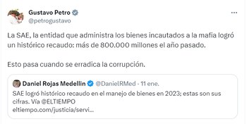 El presidente Petro celebró la