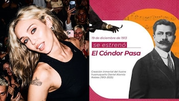 ¿Canción de Miley Cyrus se inspiró en ‘El cóndor pasa’? Usuarios en TikTok detallan sus semejanzas