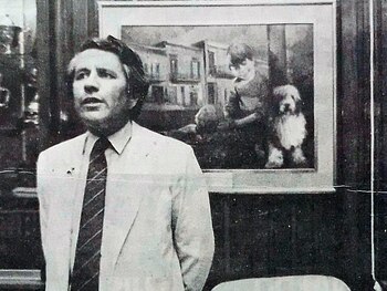 Federico Polak, el interventor, en su despacho de la Bombonera