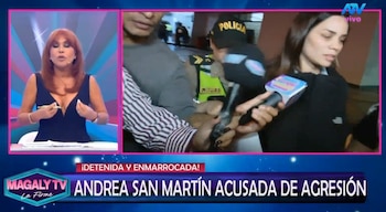 Magaly Medina cuestiona si Andrea San Martín está capacitada para criar a su hija tras denuncia por presunta agresión. Captura: Magaly TV La Firme.