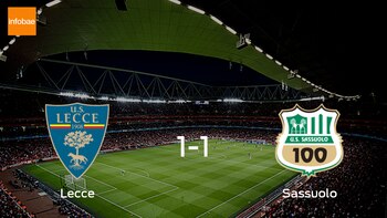 Lecce 1 - 1 Sassuolo