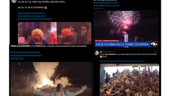 Varios seguidores del programa celebraron