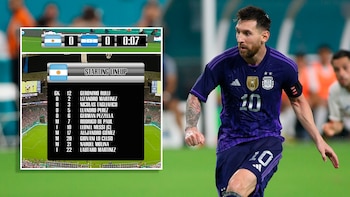 Los errores en los nombres de jugadores de Argentina ante Honduras en la TV