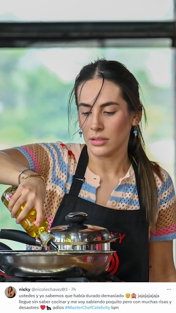 Nicky Chávez tomó con humor su eliminación de MasterChef Celebrity México.