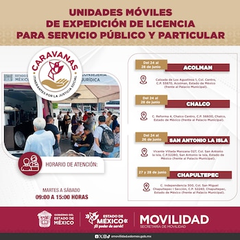 Según informó la Semov, las