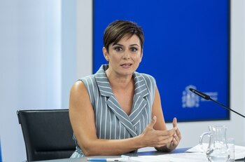 La ministra Portavoz y de Política Territorial, Isabel Rodríguez, durante una rueda de prensa. (EUROPA PRESS)