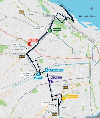 mapa trambus caballito