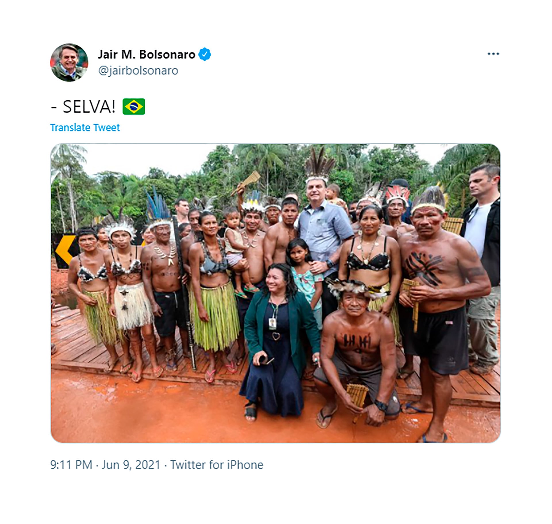 El posteo de Jair Bolsonaro de 2021, cuando se burló de las declaraciones de Alberto Fernández