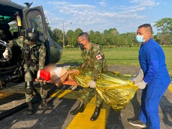 Campesino herido tras activación de