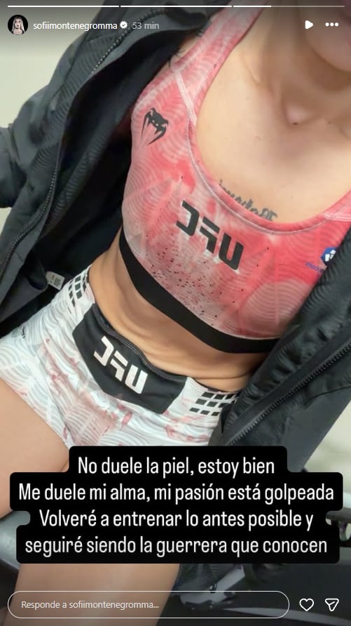 La publicación de Sofía Montenegro en Instagram