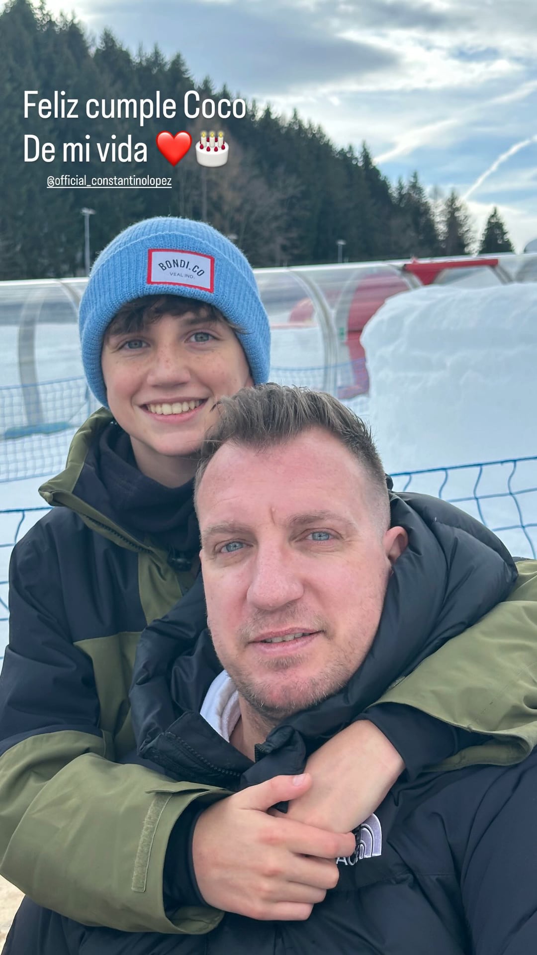 Em mensaje de cumpleaños de Maxi López a su hijo Constantino (Instagram)