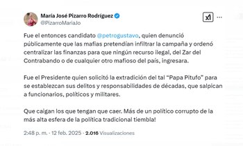 La senadora María José Pizarro