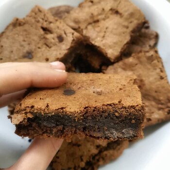 Brownie con maicena, por Carolina