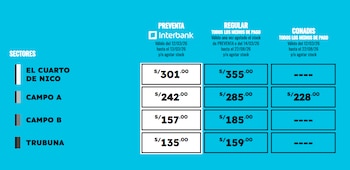 Precios de entradas para el concierto de Cuarteto de Nos en Lima (Teleticket)